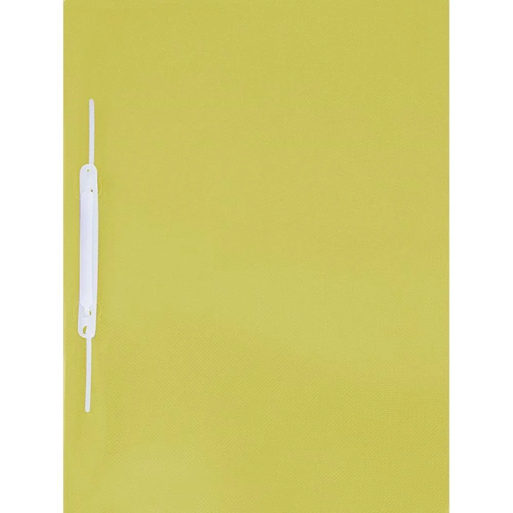 Pasta Grampo Trilho Plastica Oficio Amarela Acp (Pct.c/10) - imagem 2