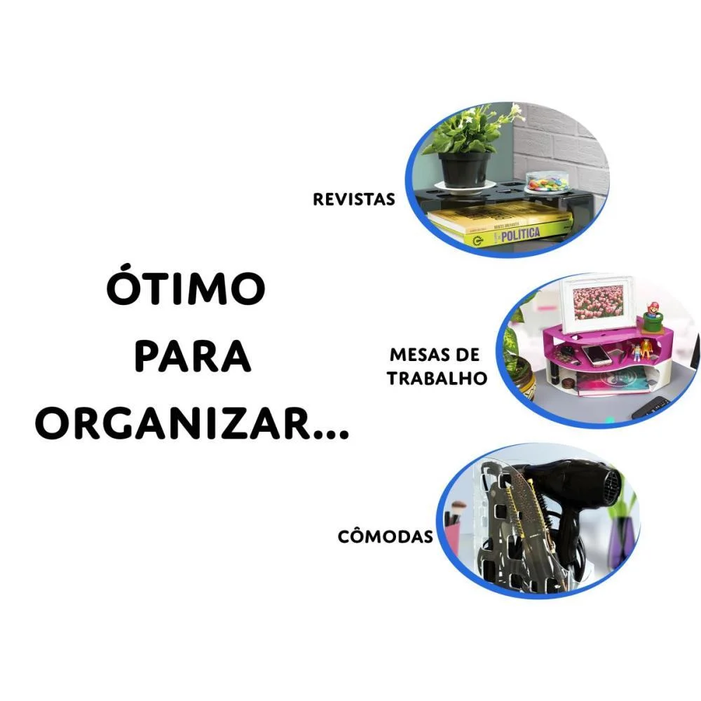 Porta Revista Dellocolor Preto Dello (Unidade) - imagem 4