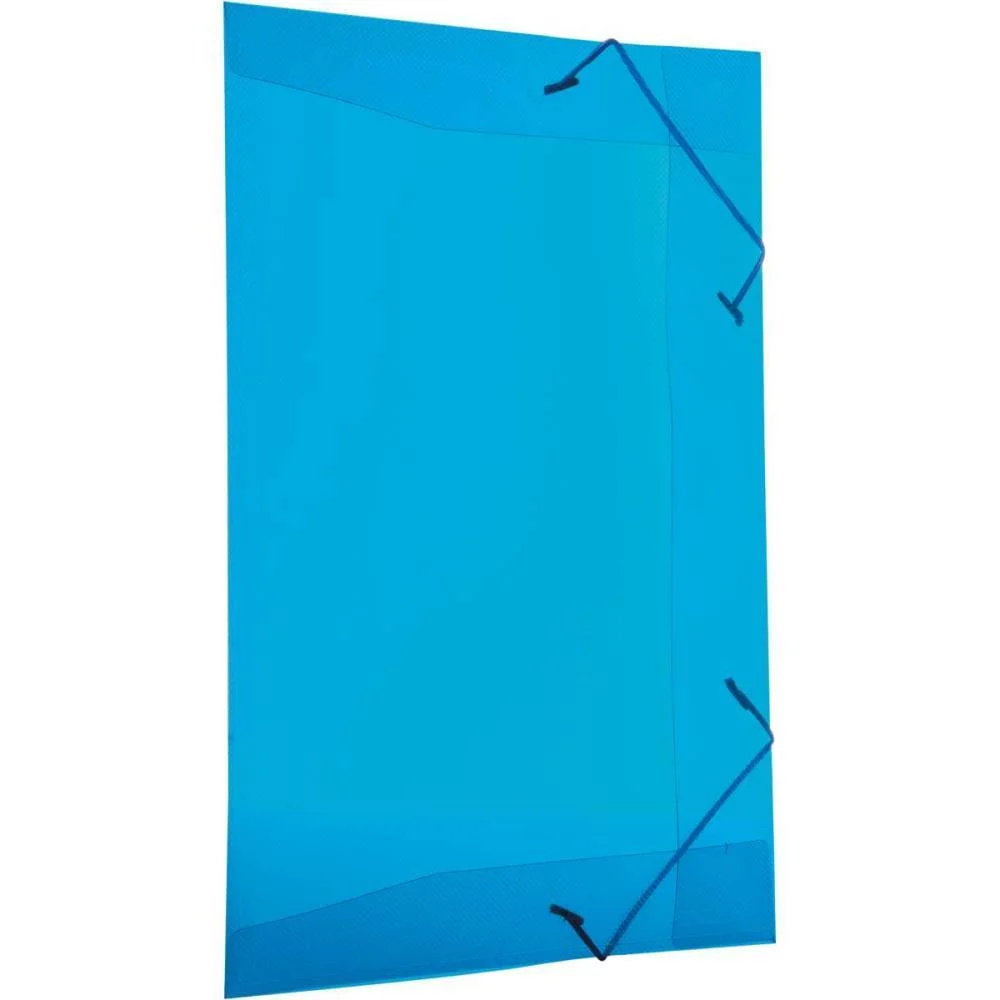 Pasta Aba Elastica Plastica Oficio Azul Delloline Dello (Pct.c/10) - imagem 3