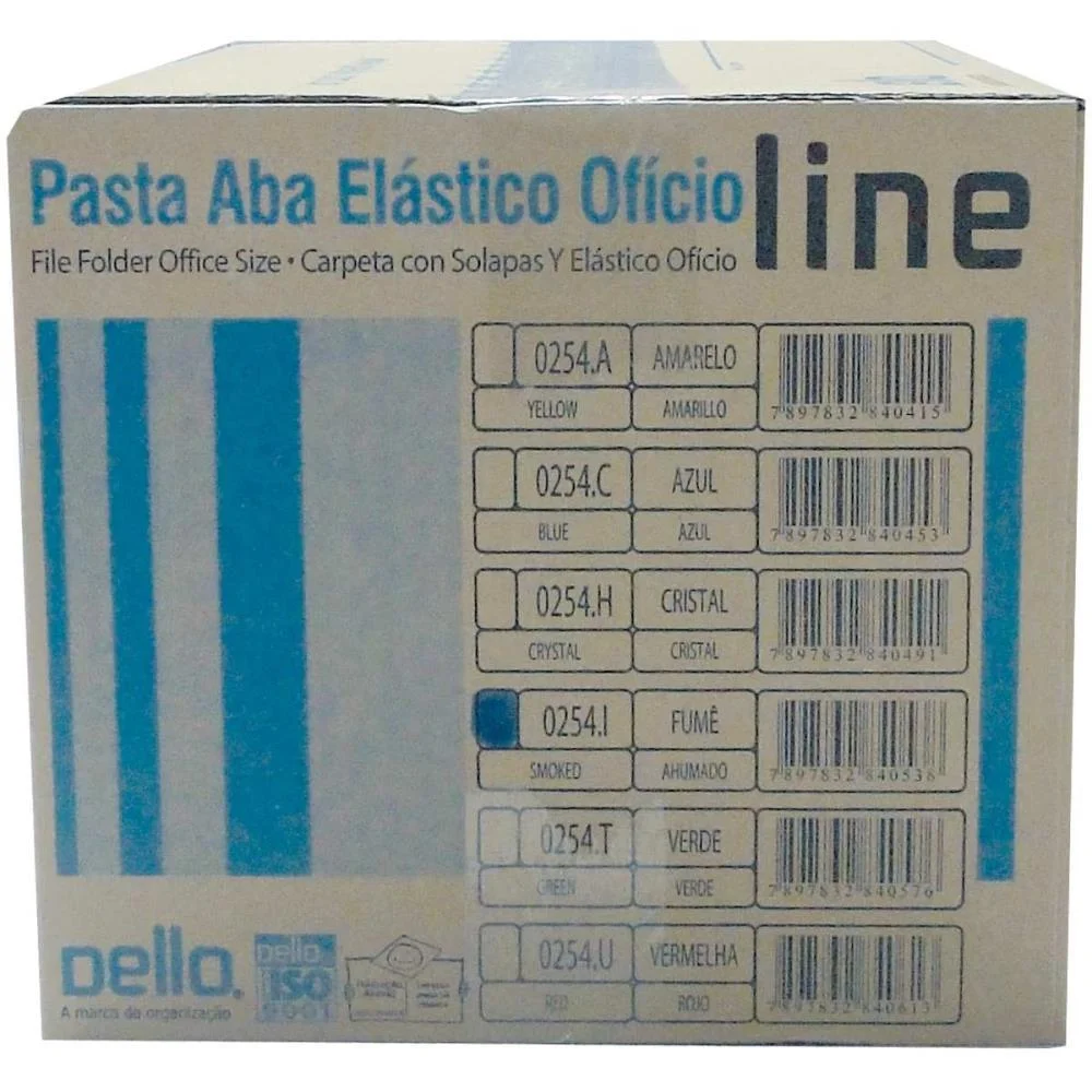 Pasta Aba Elastica Plastica Oficio Fume Delloline Dello (Pct.c/10) - imagem 4