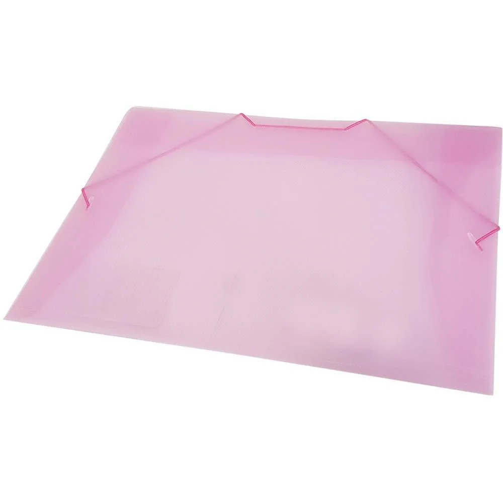 Pasta Aba Elastica Plastica Oficio Rosa Acp (Pct.c/10) - imagem 2