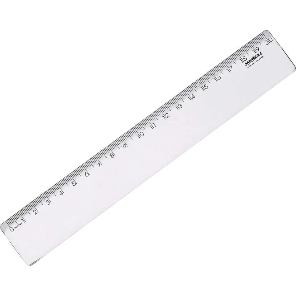Regua De Poliestireno New Line Cristal 20Cm. Maxcril (Pct.c/10) - imagem 2
