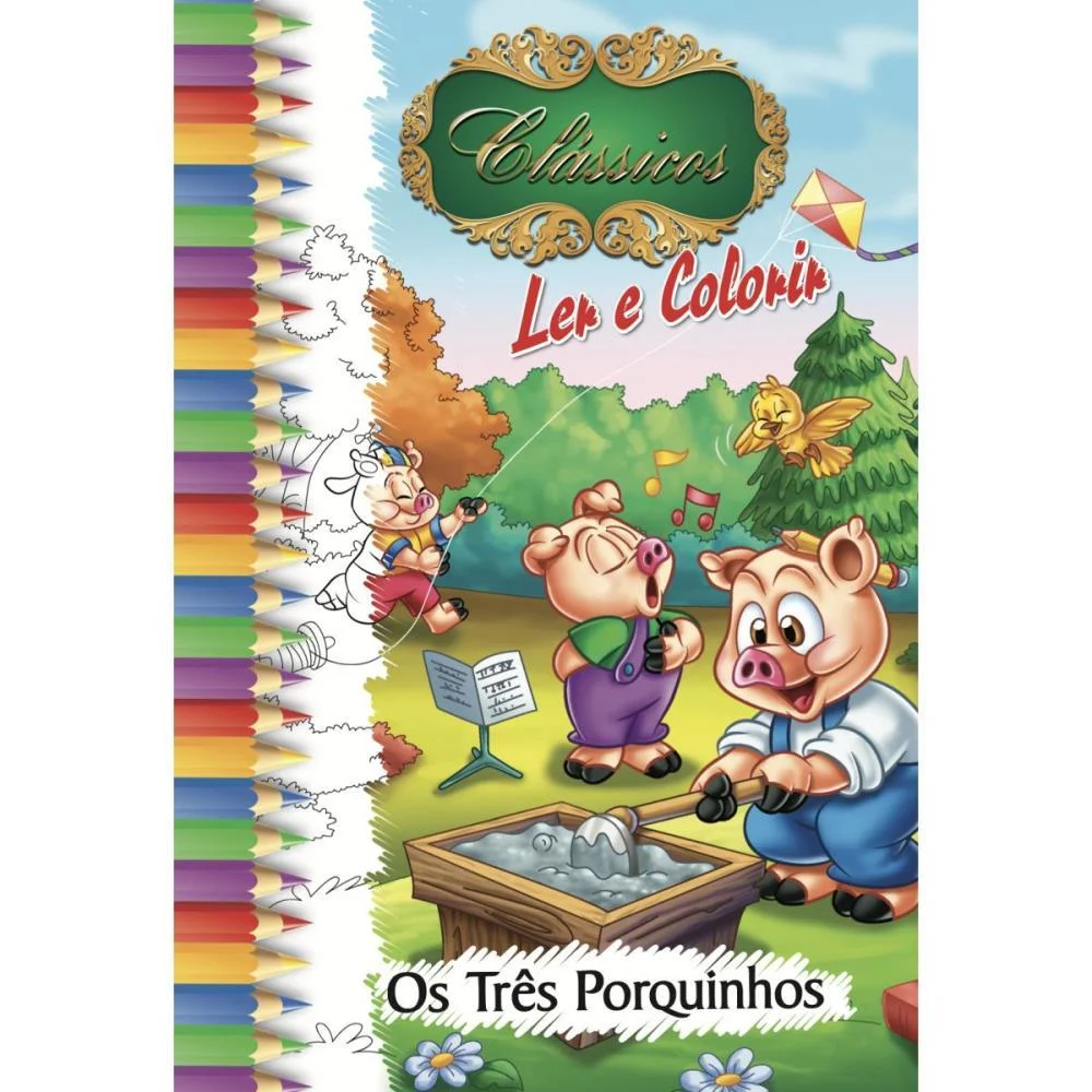 Livro Infantil Colorir Classicos 10Pags 20X27 Bicho Esperto (Pct.c/10) - imagem 12