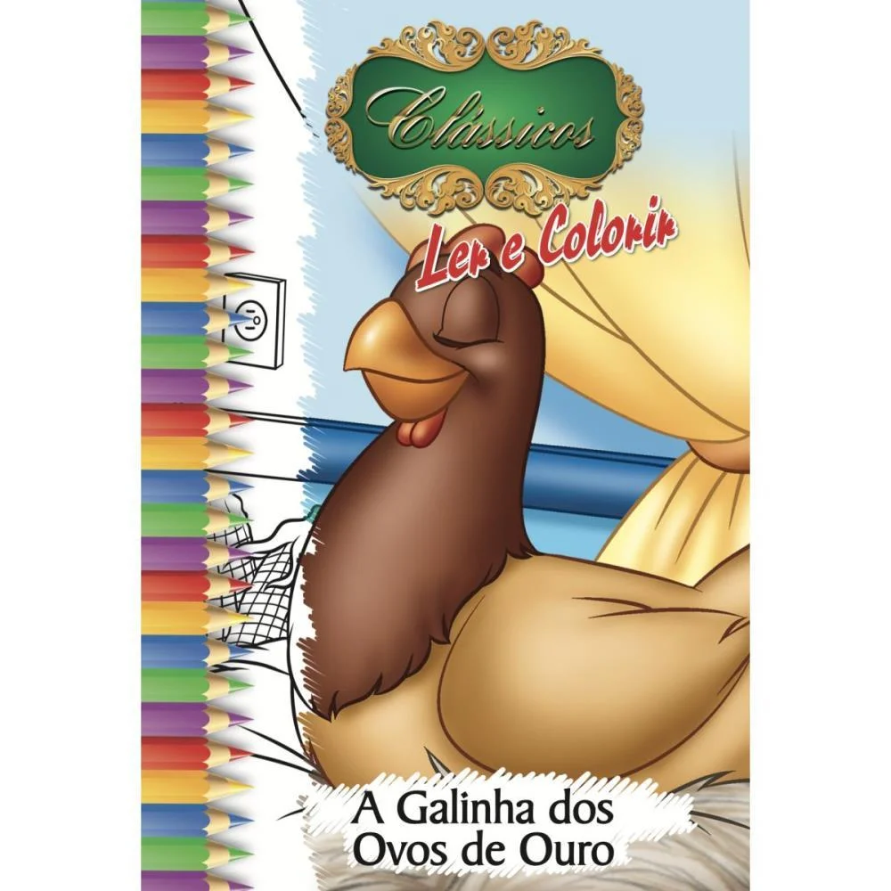 Livro Infantil Colorir Classicos 10Pags 20X27 Bicho Esperto (Pct.c/10) - imagem 3