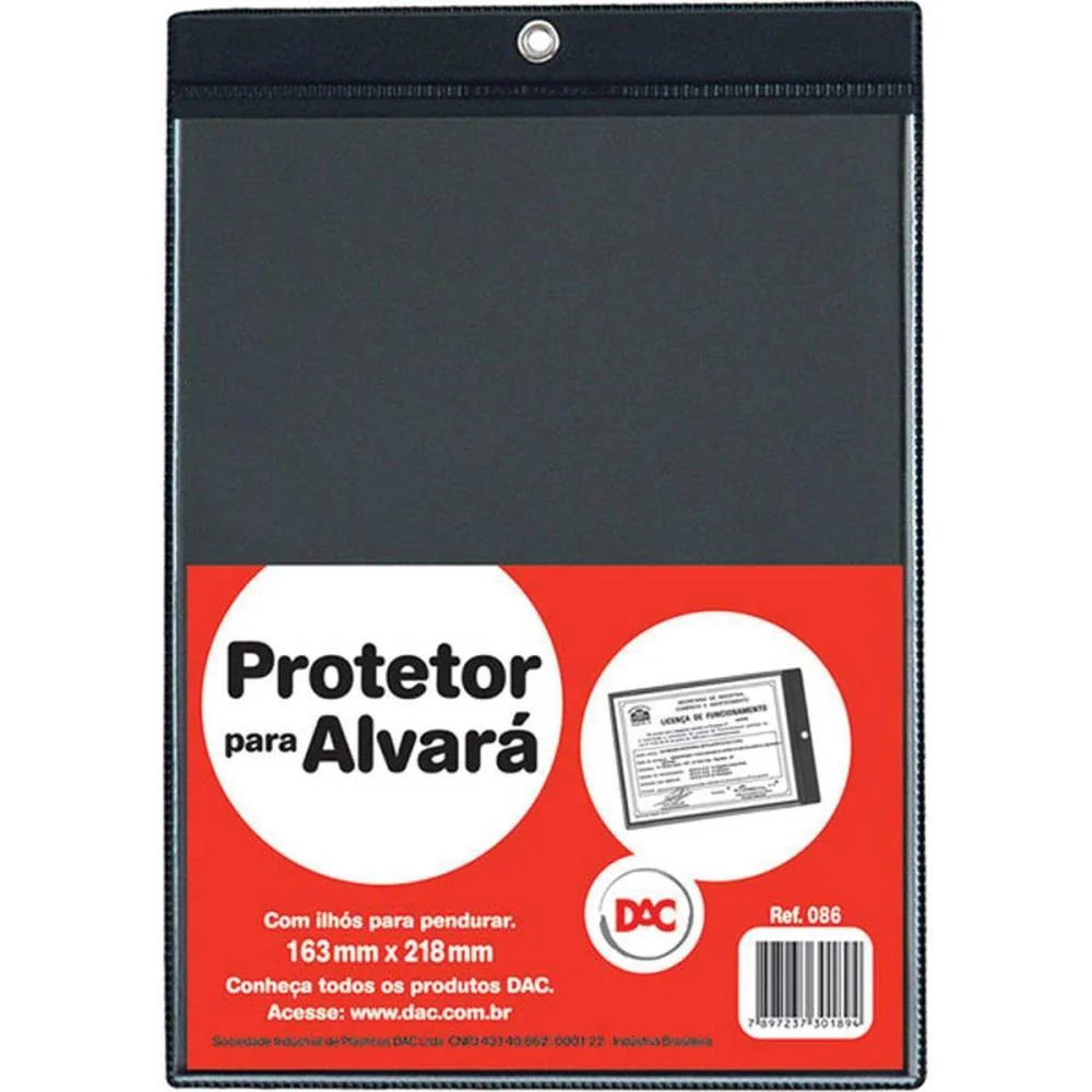 Porta Alvara Preto/Cristal 163Mmx218Mm Dac (Pct.c/05) - imagem 3