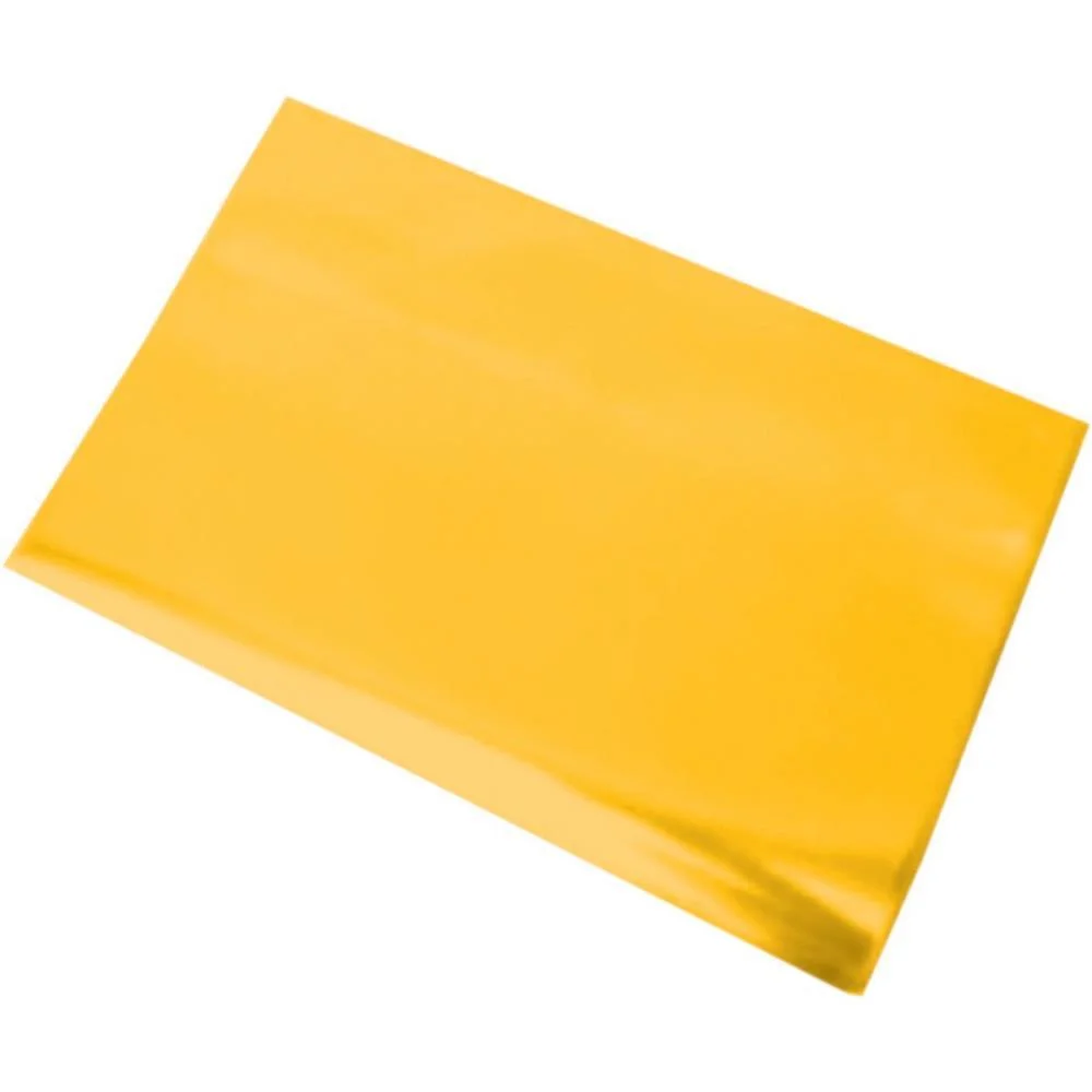 Papel Celofane 80X80Cm. Liso Amarelo V.m.p. (Pct.c/50) - imagem 2