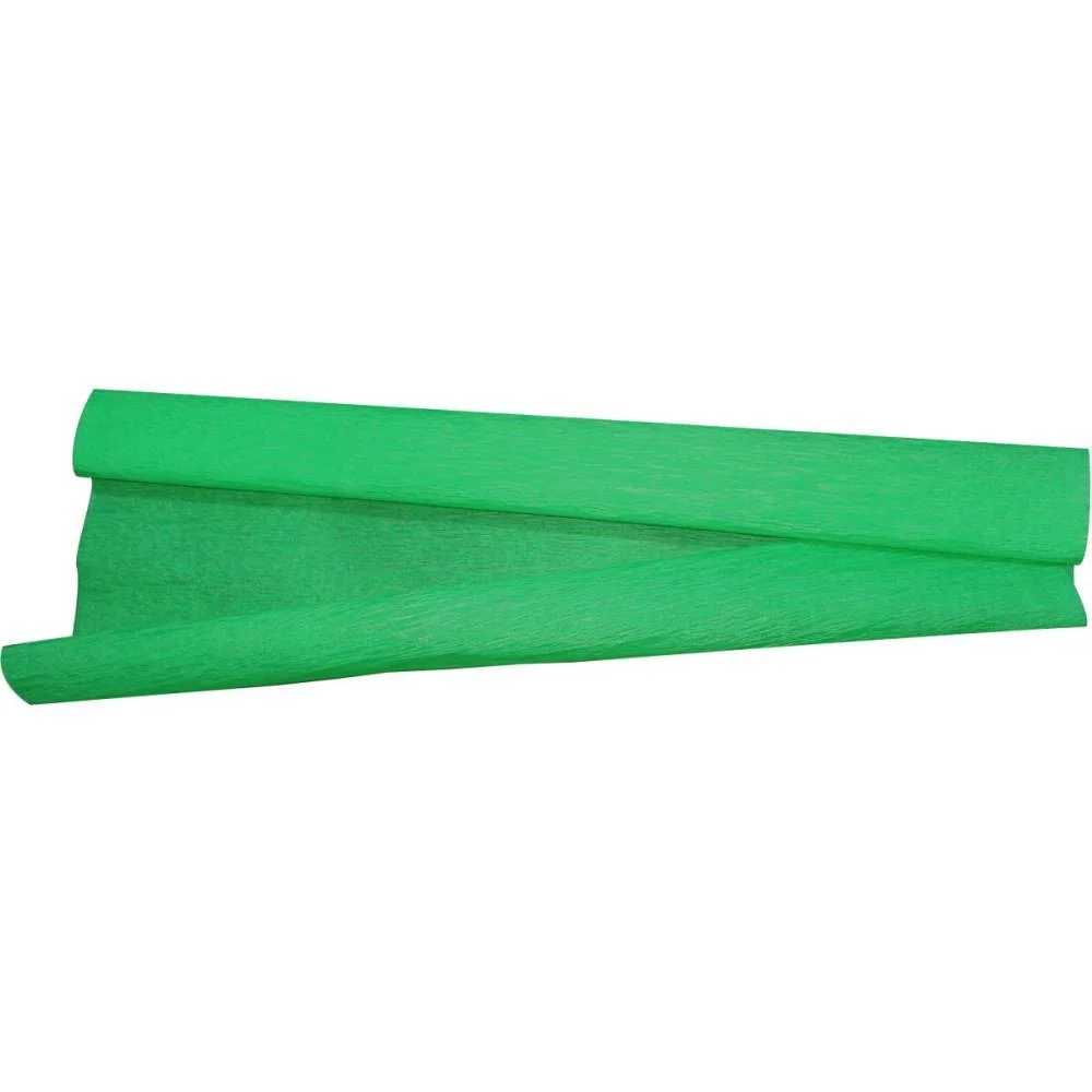 Papel Crepom Super Crepe 48Cmx2,50M Liso Verde Bandeira V.m.p. (Cx.c/06) - imagem 2
