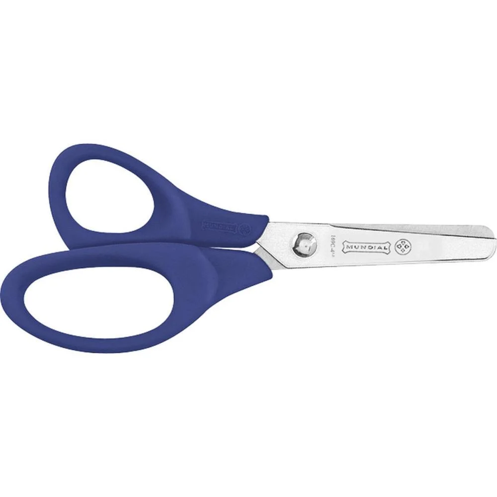 Tesoura Escolar P/Canhoto Cabo Plastico 11Cm Mundial (Cx.c/12) - imagem 3