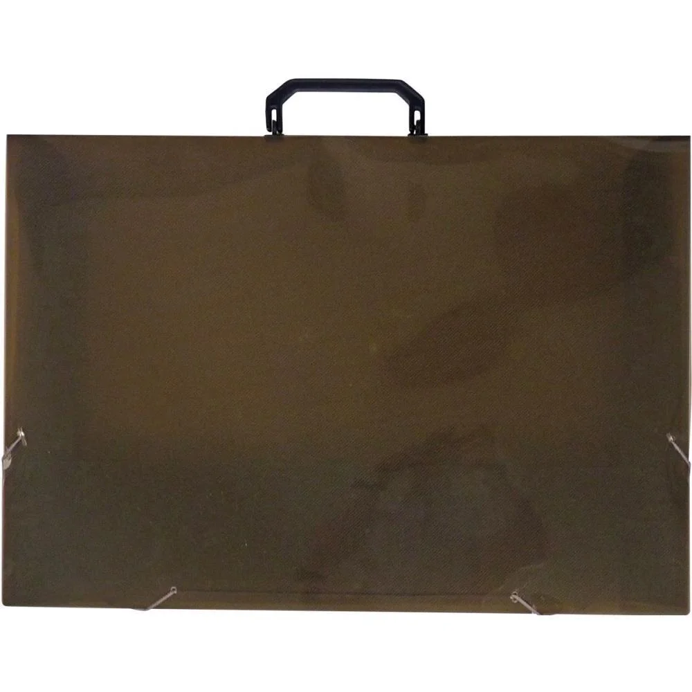 Maleta Plastica Com Alca A3 Fume 23Mm Acp - imagem 2