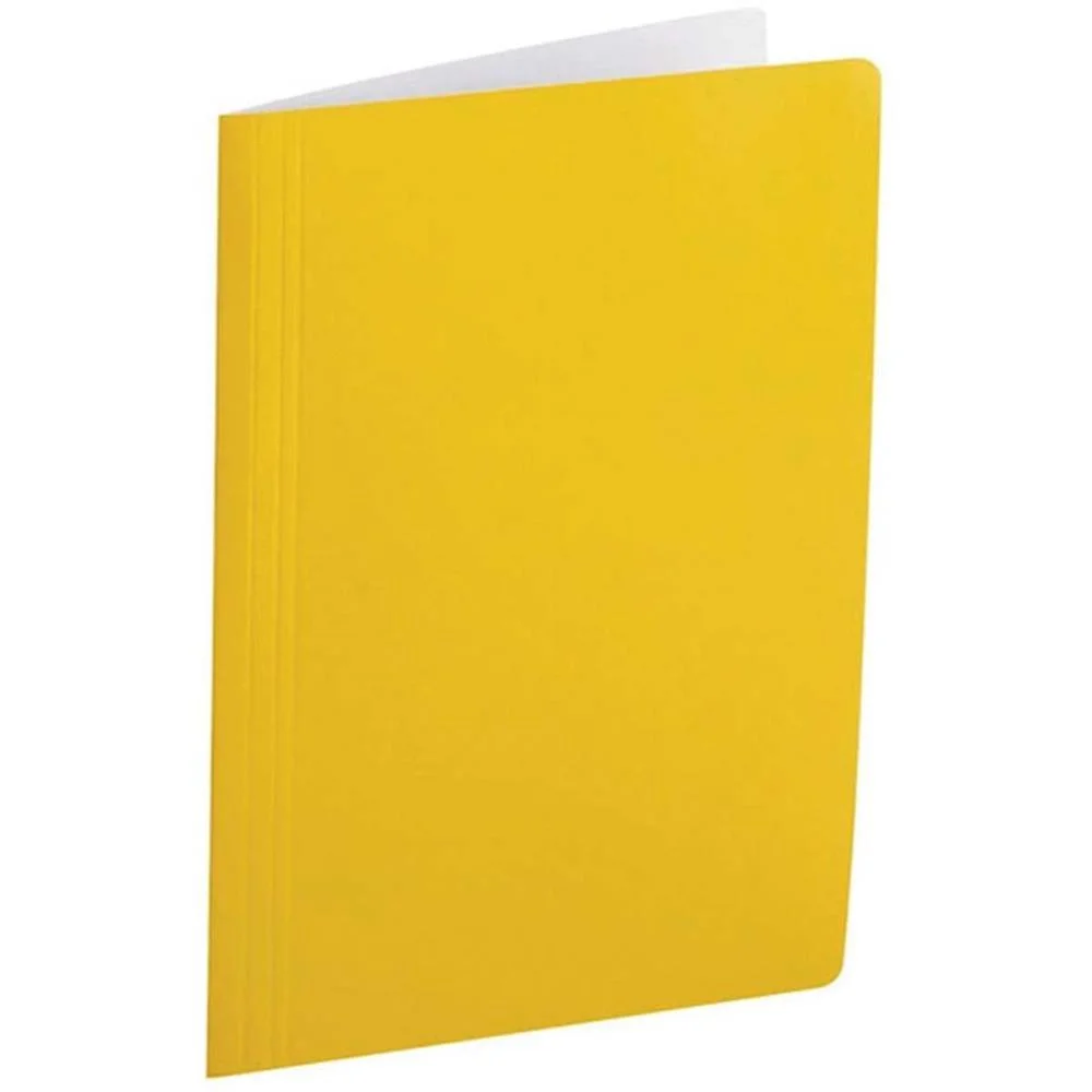 Pasta Grampo Trilho Papel Oficio Amarela Polycart (Pct.c/20) - imagem 2