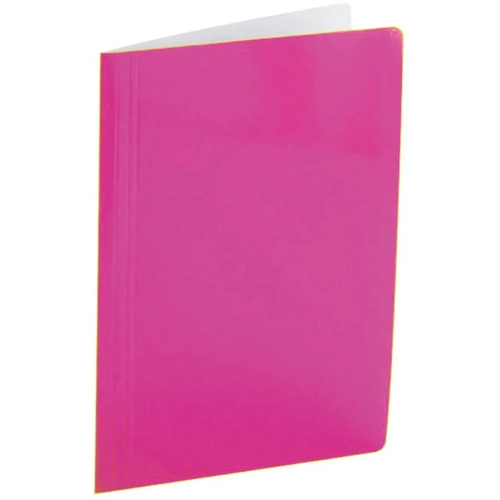 Pasta Grampo Trilho Papel Oficio Rosa Polycart (Pct.c/20) - imagem 3