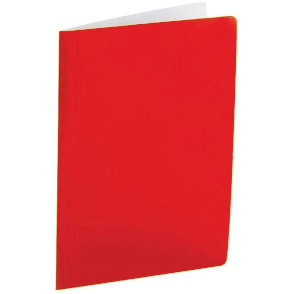 Pasta Grampo Trilho Papel Oficio Vermelha Polycart (Pct.c/20) - imagem 3