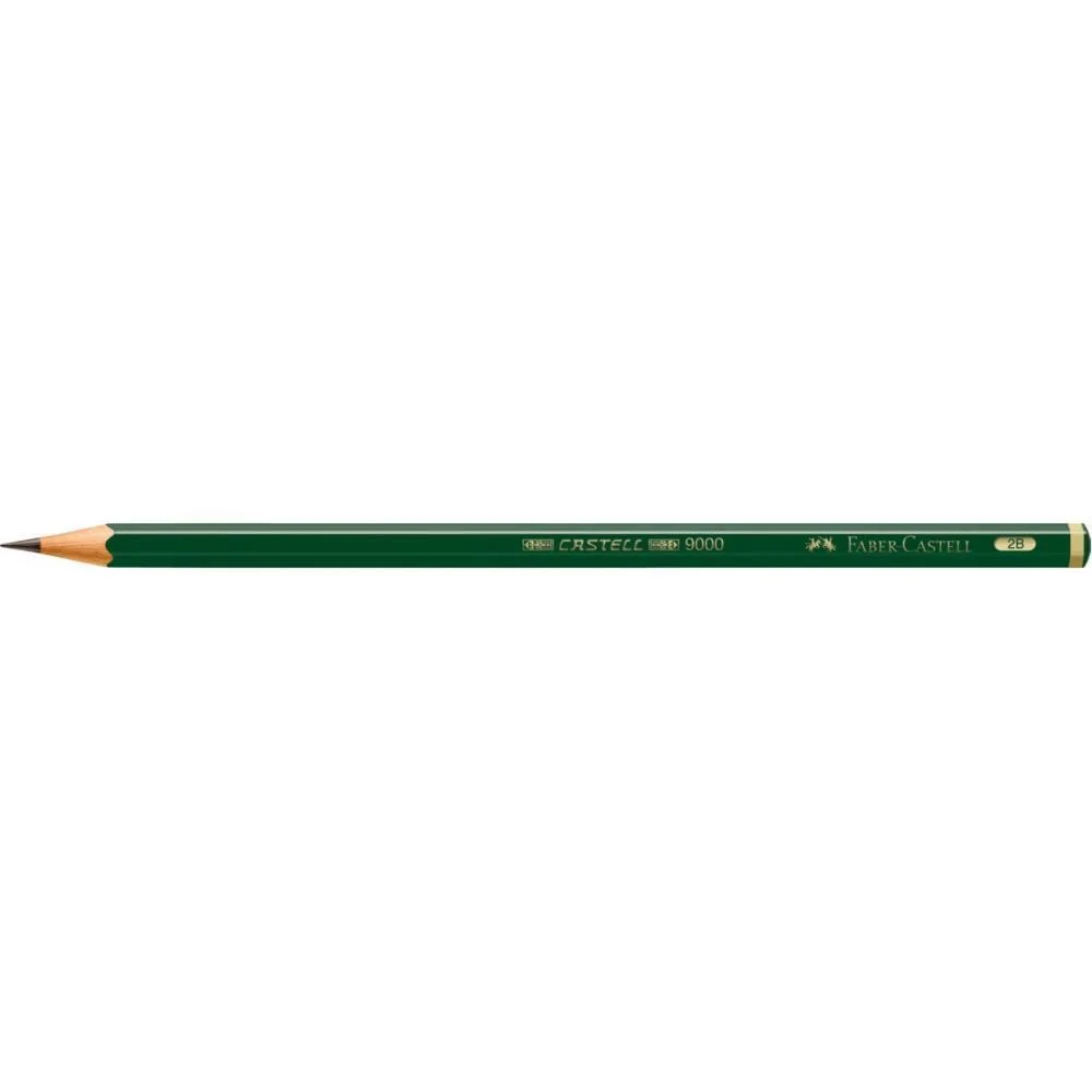 Lapis Preto Tecnico 9000 5B Preto Faber-Castell (Cx.c/12) - imagem 4