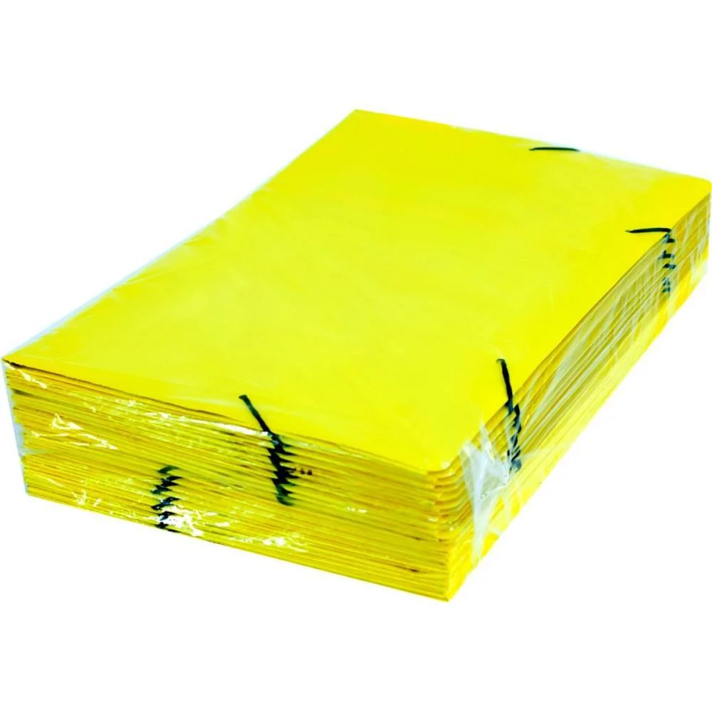 Pasta Aba Elastica Papel Oficio Amarela Frama (Pct.c/20) - imagem 4
