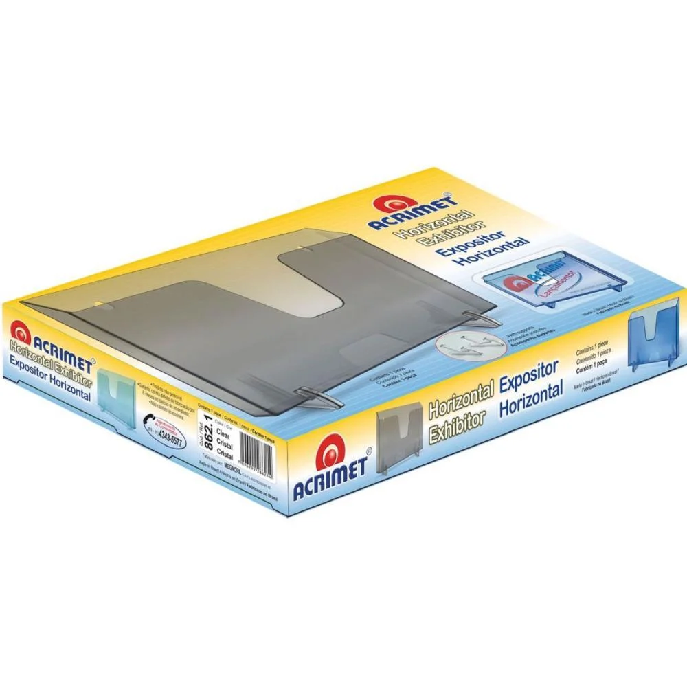 Organizador De Escritorio Expositor Horizontal Cristal Acrimet (Unidade) - imagem 4