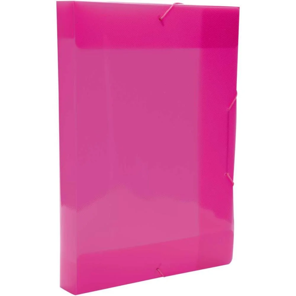 Pasta Aba Elastica Plastica Oficio 40Mm Pink Delloline Dello (Pct.c/10) - imagem 3
