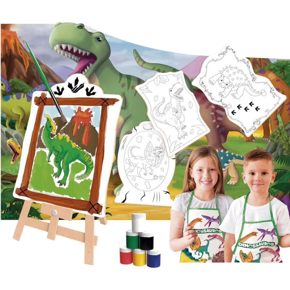Brinquedo Para Colorir Dinossauro Super Kit C/4 Telas Brinc. De Crianca (Unidade) - imagem 4