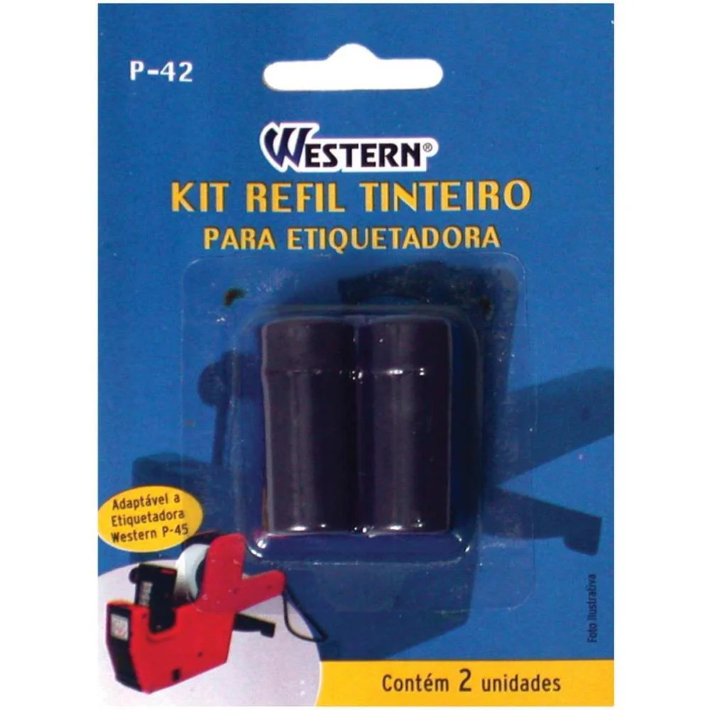 Rolete Entintador Refil P/Etiquetadora Western (Pct.c/02) - imagem 2