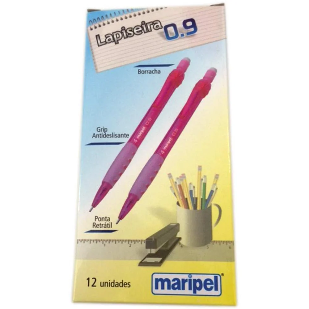 Lapiseira 0.9Mm Rosa Maripel (Cx.c/12) - imagem 3