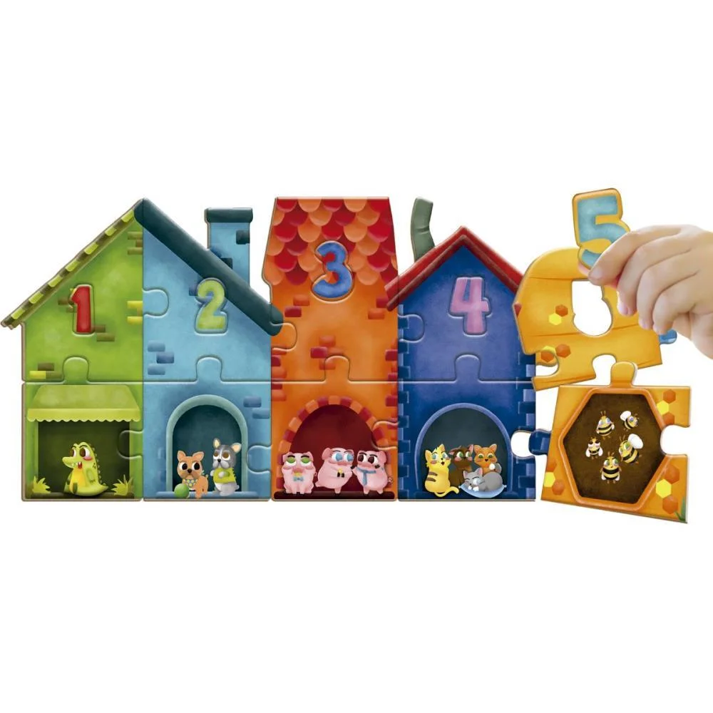 Quebra-Cabeca Madeira Bichos Do 1 Ao 10 30Pcs Brinc. De Crianca (Unidade) - imagem 2