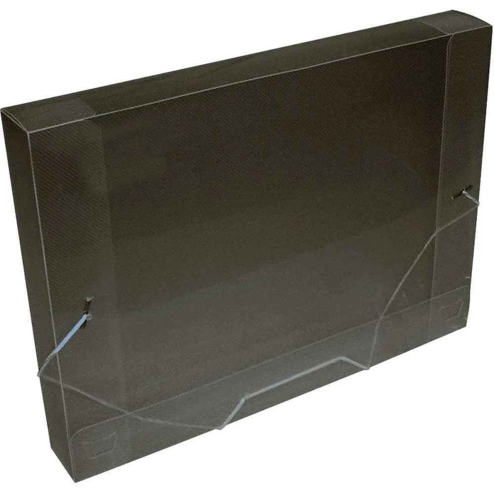 Pasta Aba Elastica Plastica Oficio 40Mm Fume Acp (Pct.c/10) - imagem 3