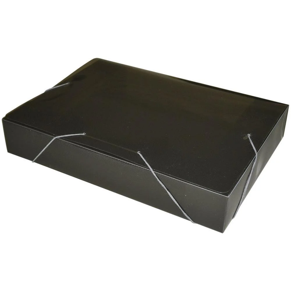 Pasta Aba Elastica Plastica Oficio 55Mm Fume Acp (Pct.c/10) - imagem 2
