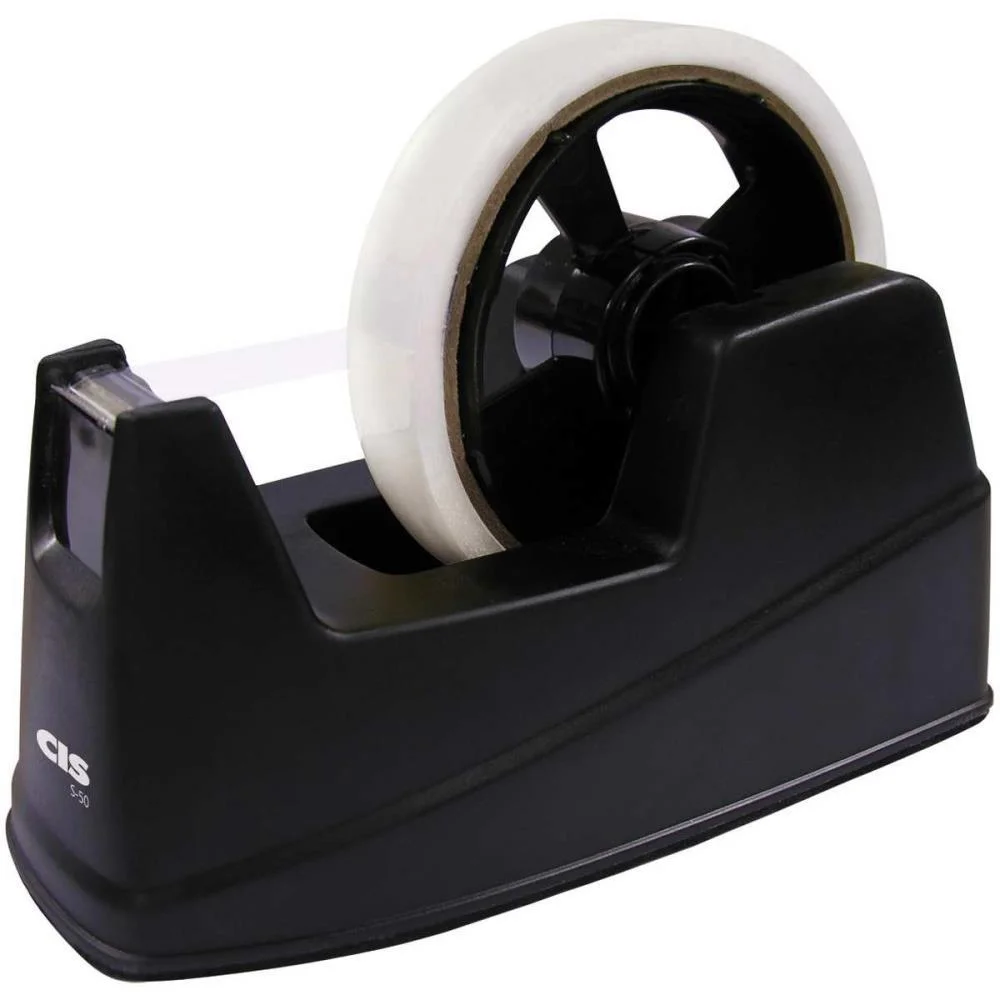 Suporte Para Fita Adesiva Cis S-50 Medio Preto Sertic - imagem 3