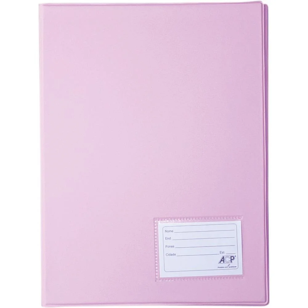 Pasta Catalogo Oficio 50 Env. Finos Rosa Acp (Pct.c/05) - imagem 3