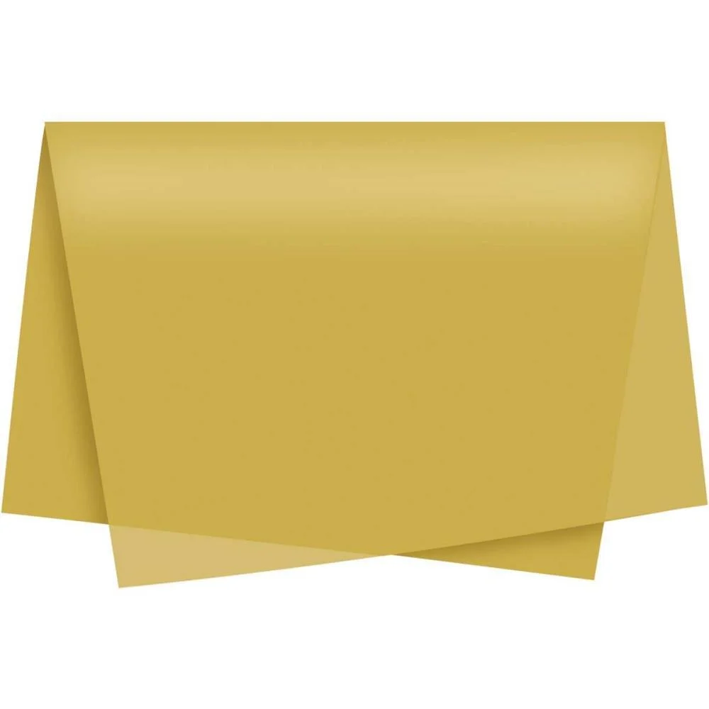 Papel De Seda Ouro 49X69Cm Cromus (Pct.c/50) - imagem 3