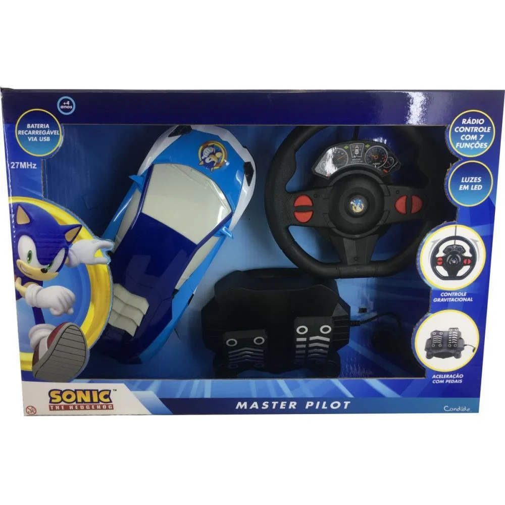 Carrinho Controle Remoto Sonic Master Pilot 7Fun/Bateri Candide (Unidade) - imagem 2