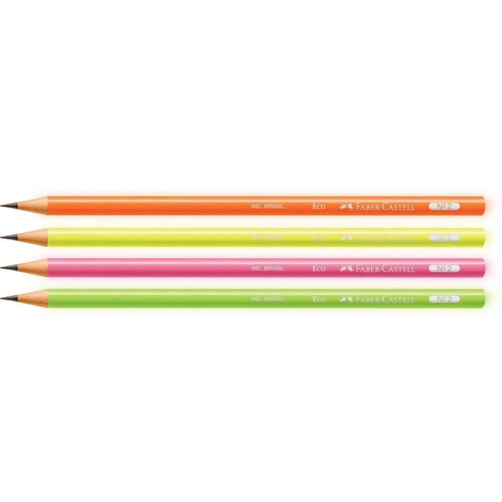 Lapis Preto Redondo Ecolapis 1205 Max Neon Faber-Castell (Cx.c/72) - imagem 4