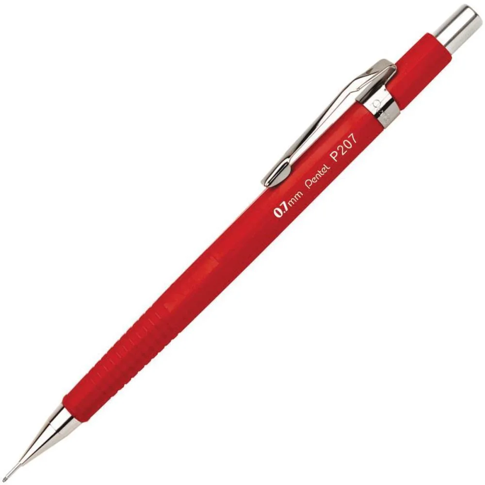 Lapiseira 0.7Mm Pentel Vermelho Vivo Pentel (Blister) - imagem 2