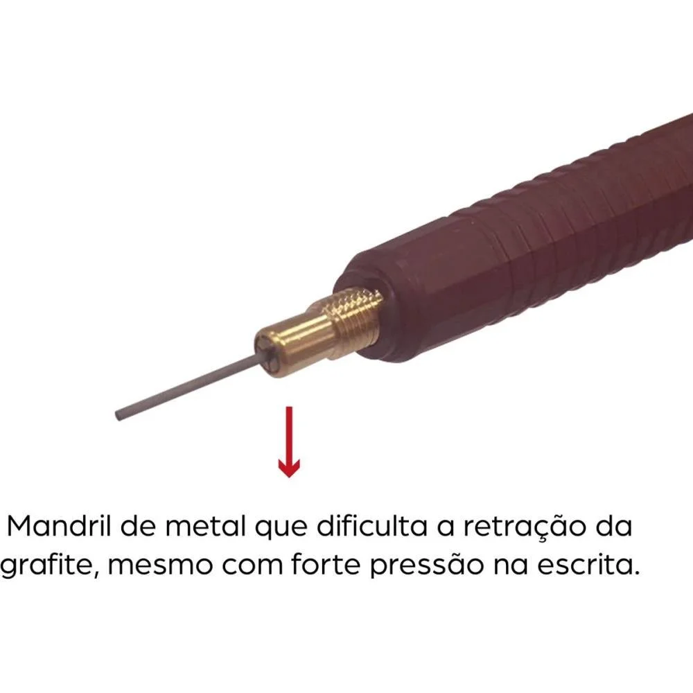 Lapiseira 0.7Mm Pentel Branca Pentel (Blister) - imagem 4