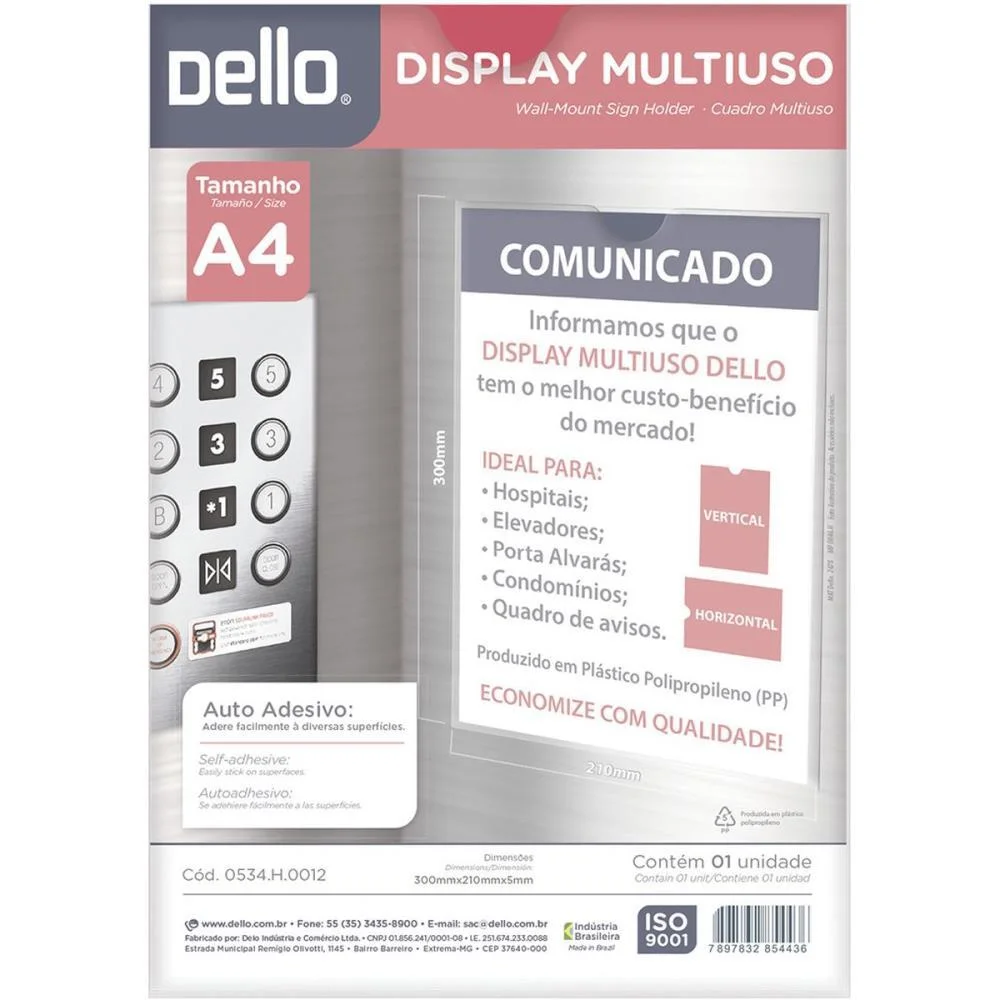 Quadro Multiuso A4 Cristal Dello (Unidade) - imagem 5