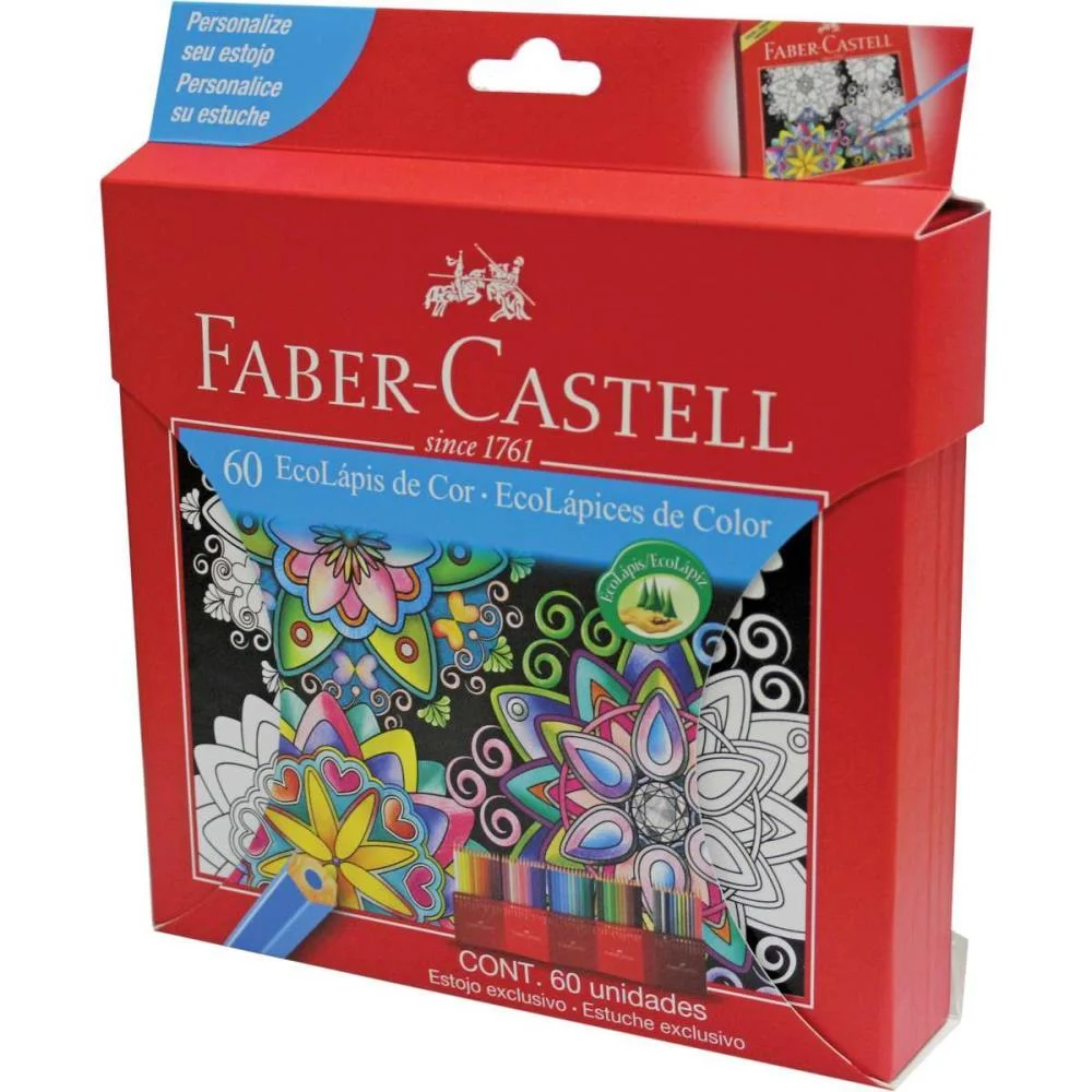 Lapis De Cor Sextavado Ecolapis 60 Cores Faber-Castell (Unidade) - imagem 4