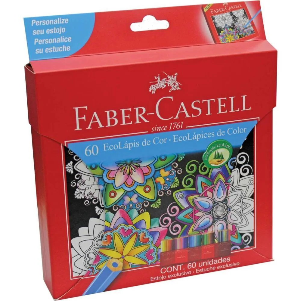 Lapis De Cor Sextavado Ecolapis 60 Cores Faber-Castell (Unidade) - imagem 5