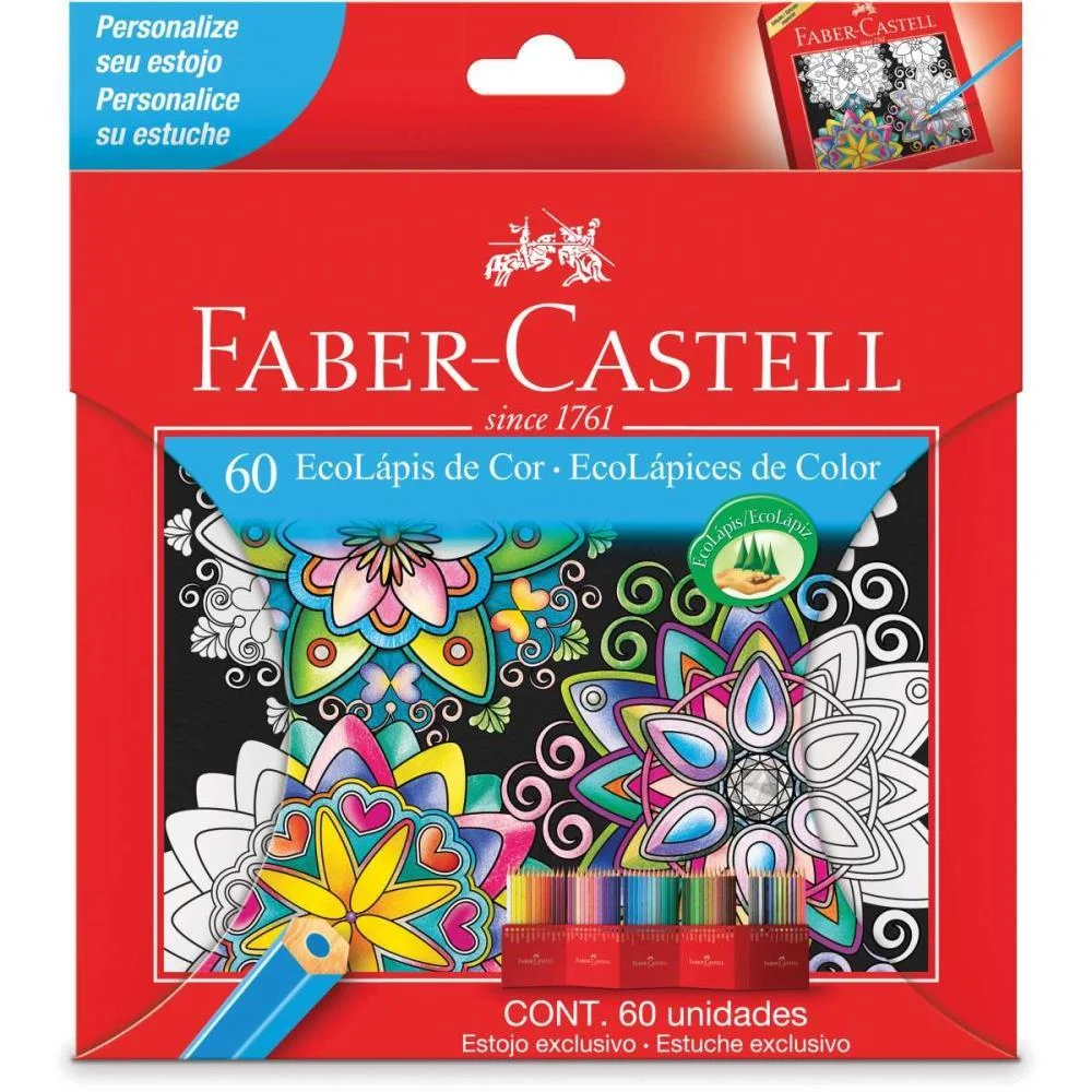 Lapis De Cor Sextavado Ecolapis 60 Cores Faber-Castell (Unidade) - imagem 6