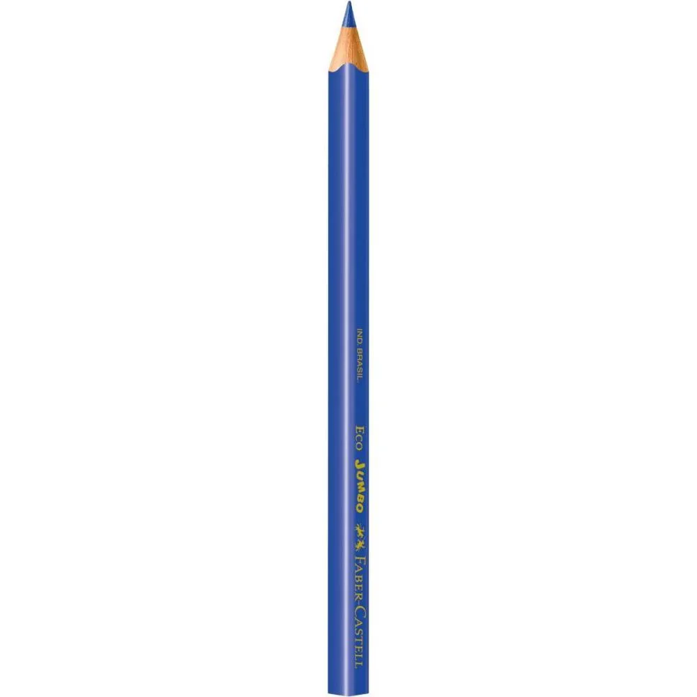 Lapis De Cor Jumbo Ecolapis 12Cores +2 Preto Faber-Castell (Pct.c/06) - imagem 4