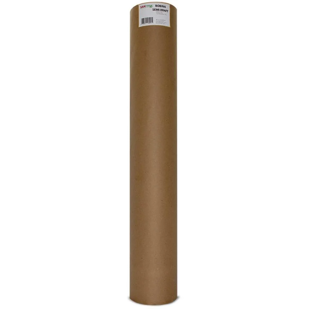 Papel Semi Kraft Bobina 120Cmx200M. 60Grs. Santeck (Bobina) - imagem 4