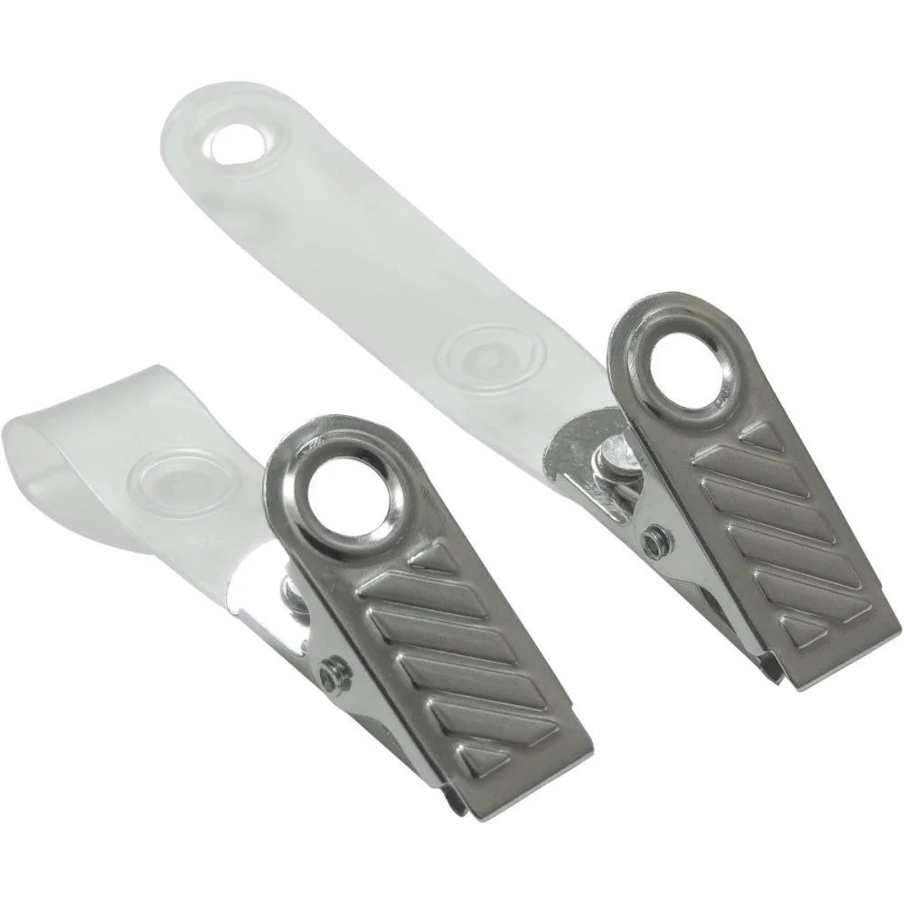 Presilha Para Cracha Clips Jacare C/ Alca Leitosa Mares (Pct.c/100) - imagem 3