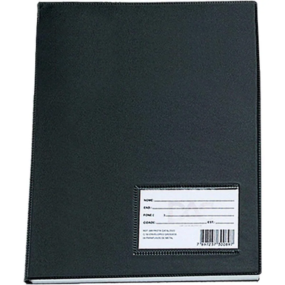 Pasta Catalogo A3 30 Envelopes Medios Preta Dac (Pct.c/02) - imagem 3