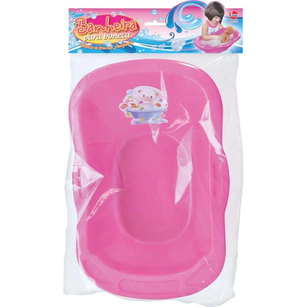 Casinha De Boneca Banheira 48X33X14Cm Rosa Lider (Unidade) - imagem 4