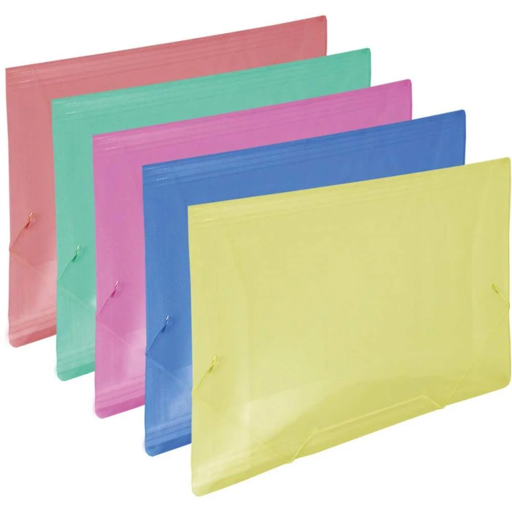 Pasta Aba Elastica Plastica Oficio Colorida Line Dac (Pct.c/10) - imagem 3