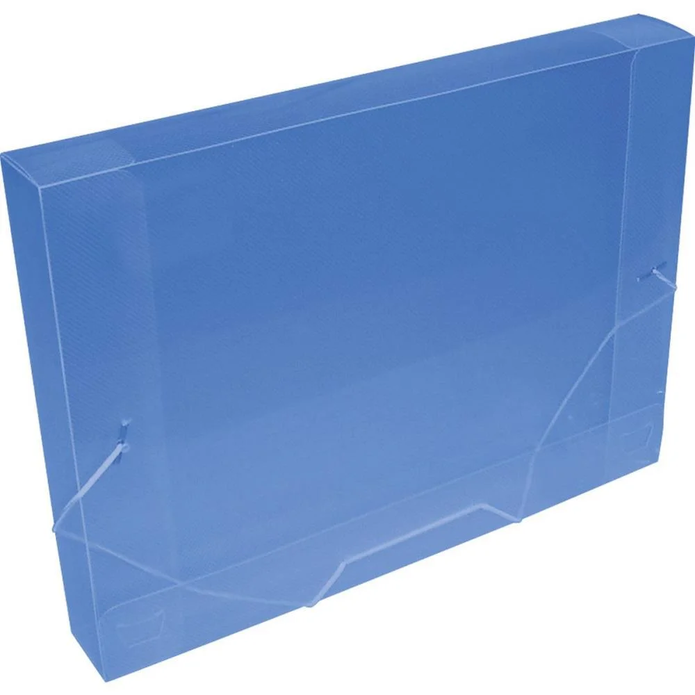 Pasta Aba Elastica Plastica Oficio 40Mm Azul Acp (Pct.c/10) - imagem 3