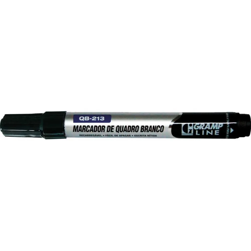 Pincel Quadro Branco Qb213 Recarregavel Preto Gramp Line (Cx.c/12) - imagem 3