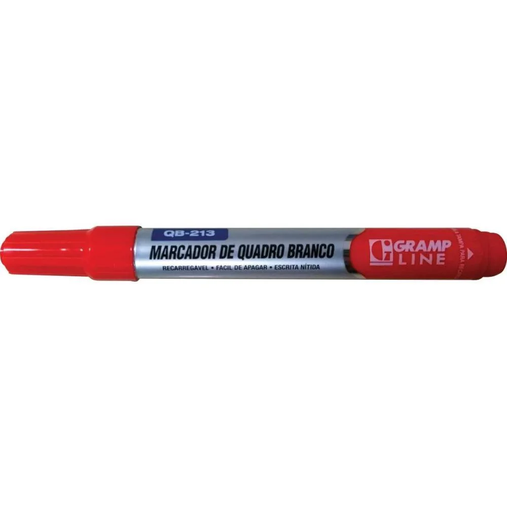 Pincel Quadro Branco Qb213 Recarregavel Vermelho Gramp Line (Cx.c/12) - imagem 2