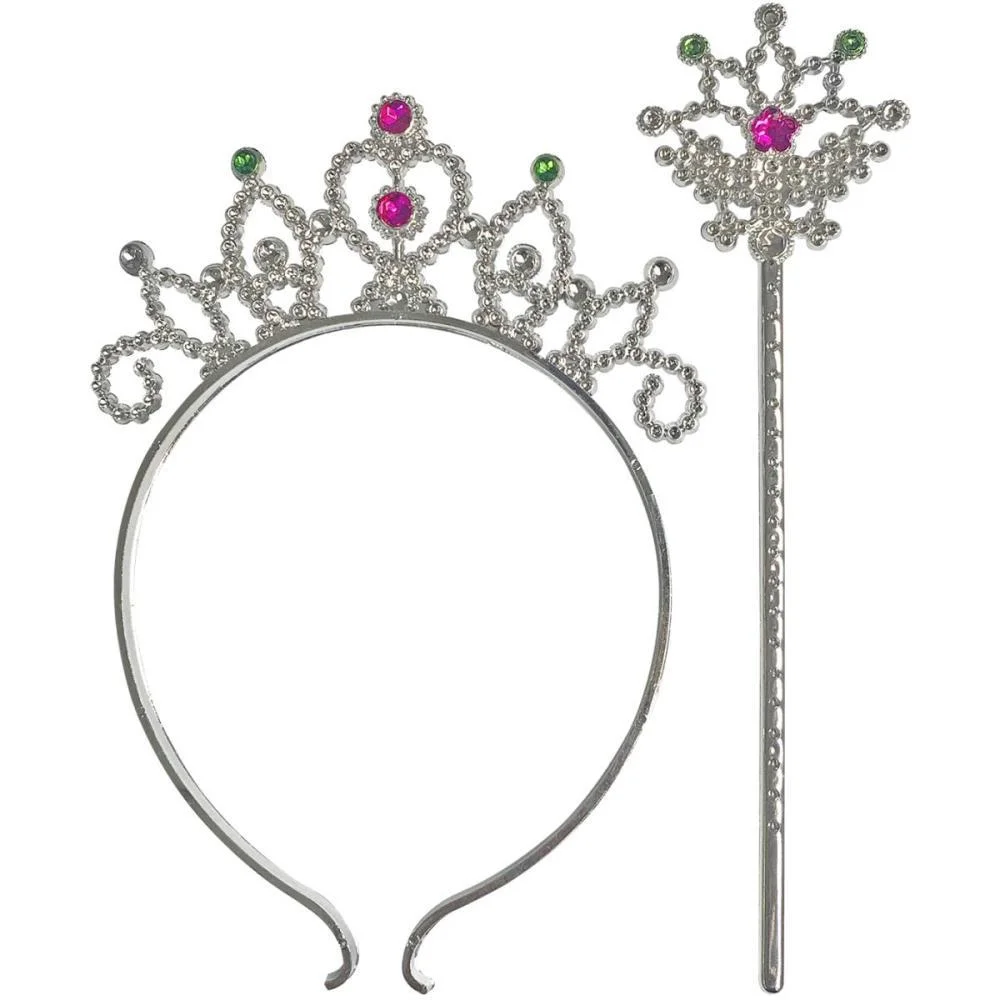 Fantasia Acessorio Tiara Coroa E Varinha Encantad Make+ (Unidade) - imagem 3