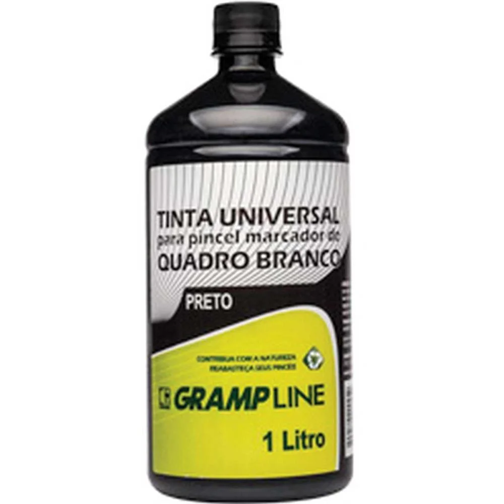 Tinta Marcador Quadro Branco Reabastecedor 1000Ml Preto Gramp Line (Unidade) - imagem 3