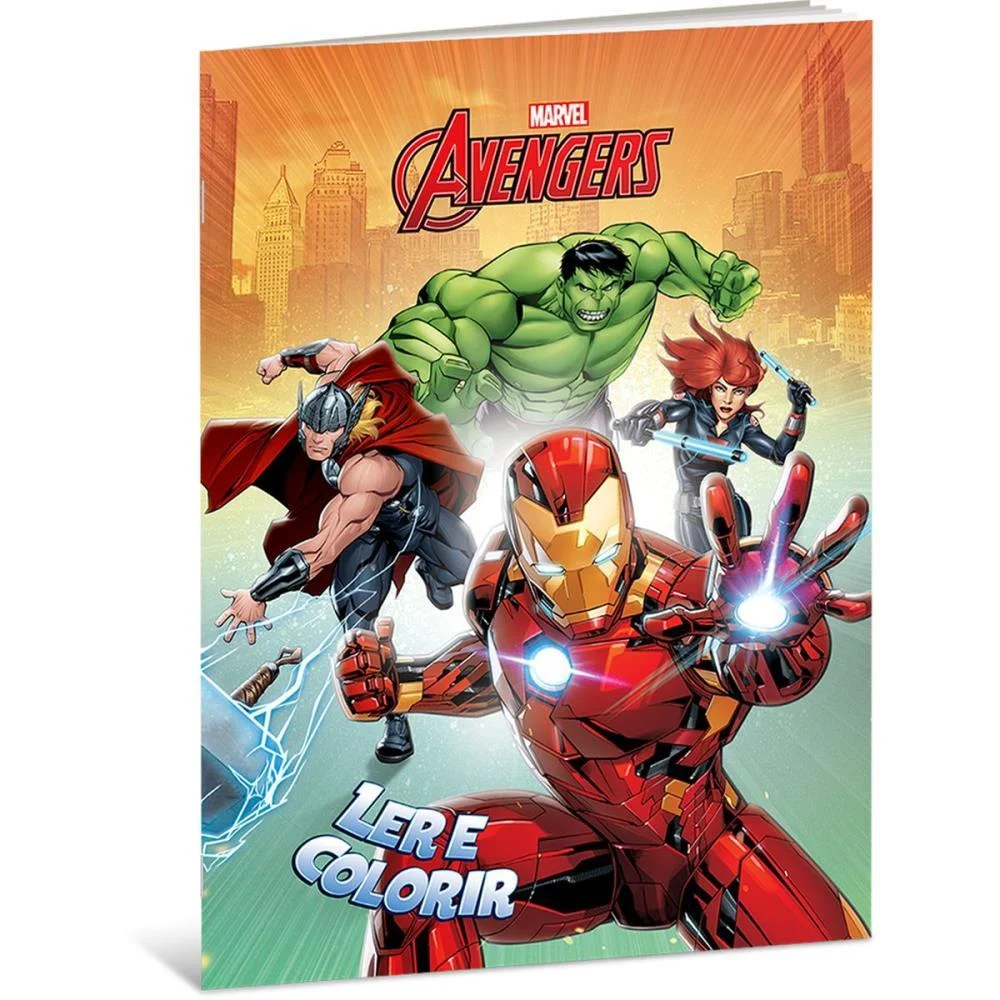 Livro Infantil Colorir Ler E Colorir Marvel 8Pgs (S) Culturama (Pct.c/12) - imagem 8