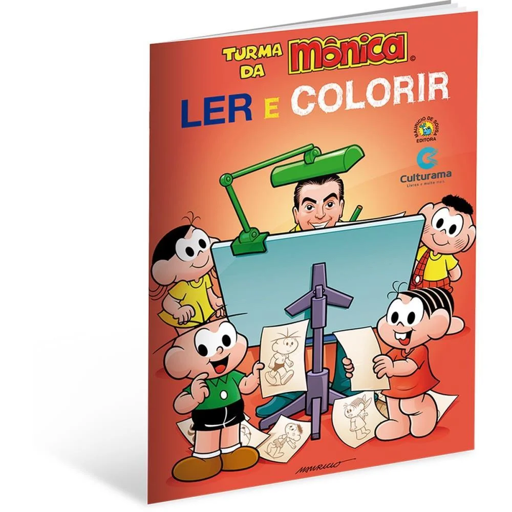 Livro Infantil Colorir Ler E Colorir T. Monica 20X27 Culturama (Pct.c/12) - imagem 4
